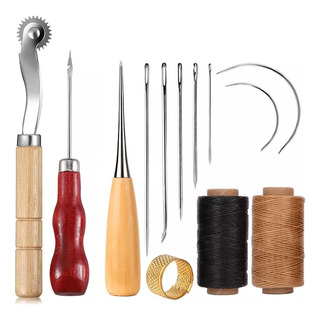 Kit De Costura Calzado Cuero Lona Reparación Piel Cuero Kit De Costura Calzado Cuero Lona Reparación Piel Cuero