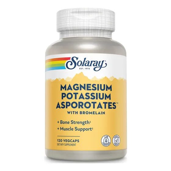 Suplemento De Asporotatos De Magnesio Y Potasio De Solaray C