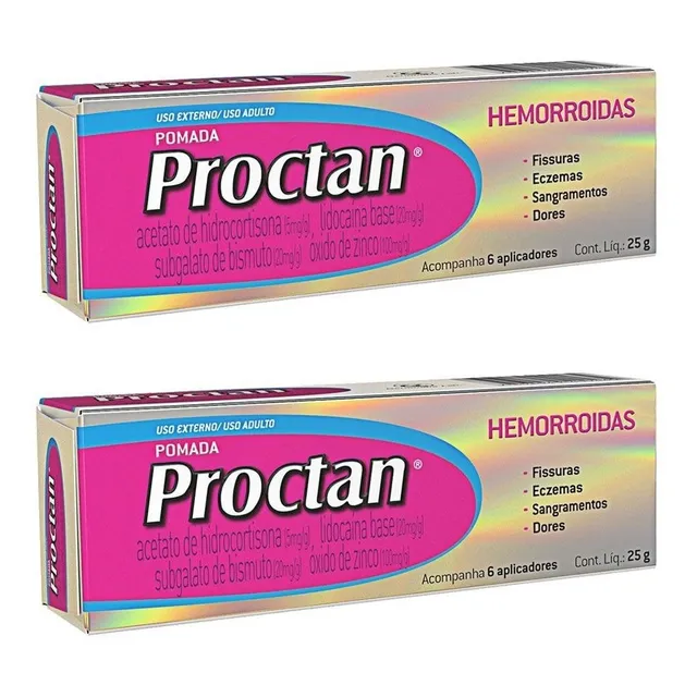 Proctan Pomada Genomma 25g Com 2 Unidades