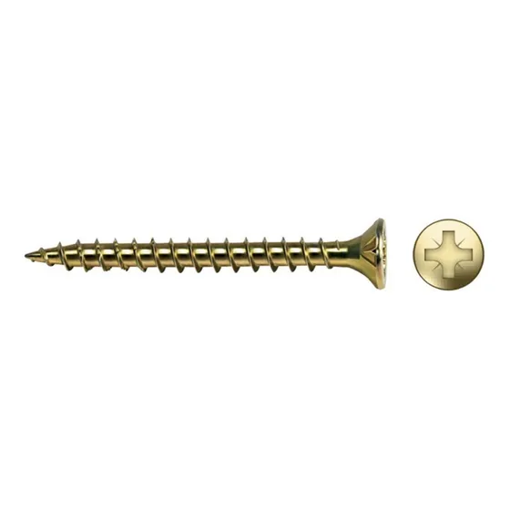 Tornillo madera cabeza avellanada de apriete pozidriv con rosca  Celo  - 40mm x 6mm - pack x 250