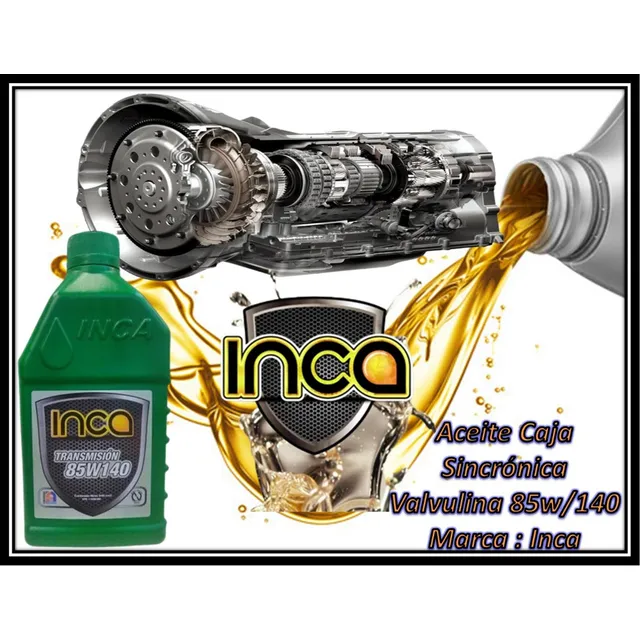 Aceite Caja Sincrónica  Valvulina 85w/140  Marca : Inca 