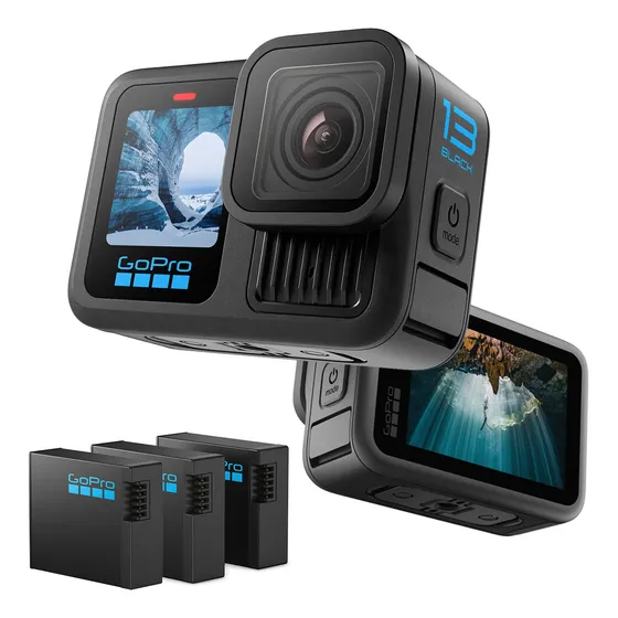 Gopro Hero 13 Black 5,3k Com 3 Baterias Enduro 1.900mah GO13BAT201