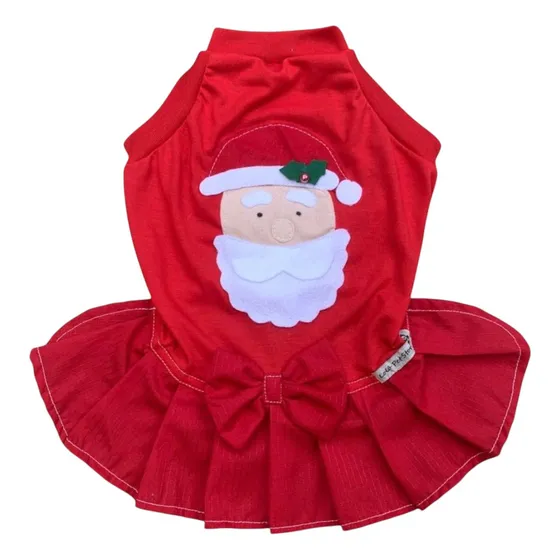 Roupa Pet Cachorro Natal Noel - Fêmea Porte Pequeno