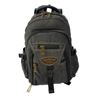 Mochila Lona Reforçada Kvn Kv9701 Cor Preto Desenho Do Tecido Liso Mochila Lona Reforçada Kvn Kv9701 Cor Preto Desenho Do Tecido Liso