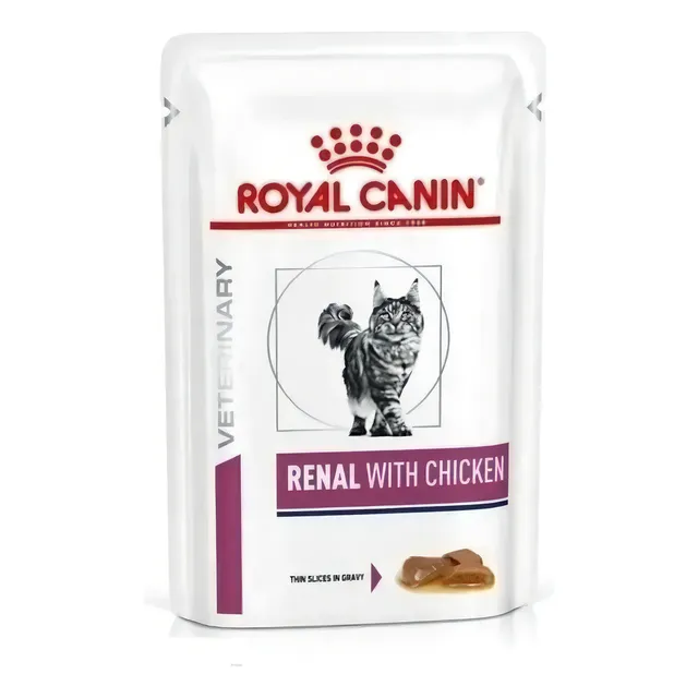 Royal Canin Caja Pouch Renal With Chicken X 12 U Gravy