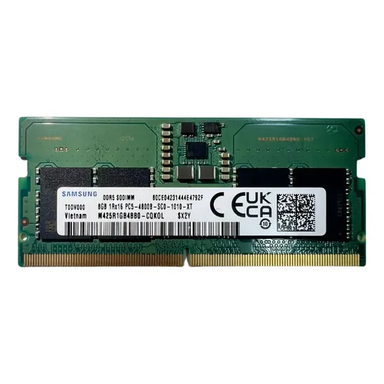 Memoria Ram Notebook Samsung 8gb Ddr5 4800 Mhz Sodimm Bulk Oem Para Ensamblar Cl40 262 Pin No Ecc M425r1gb4bb0-cqk0l Hf | Cuotas sin interés