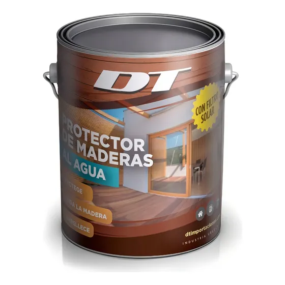 Protector De Madera Al Agua - Dt - 3.6 Lt Ext Int Colores Color Nogal