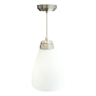 Lampara De Techo Colgante, Luz Ideal, Campana Gde Satín Lampara De Techo Colgante, Luz Ideal, Campana Gde Satín