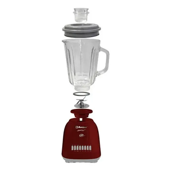 Licuadora Gourmet Koblenz Lkm-5970vr, Vaso Vidrio, 1.5l,roja Rojo