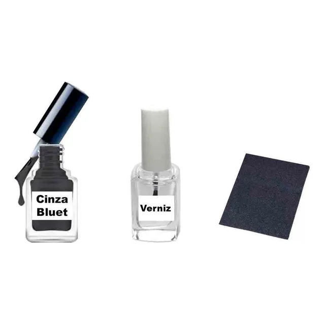 Tinta Tira Risco Automotiva Gm Corsa Cinza 2009 2008 Bluet