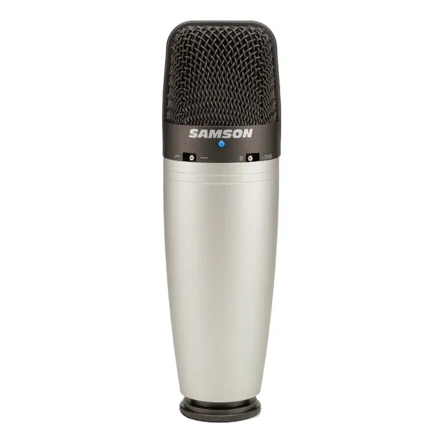 Micrófono Samson C03 Condensador Supercardioide color plateado/negro