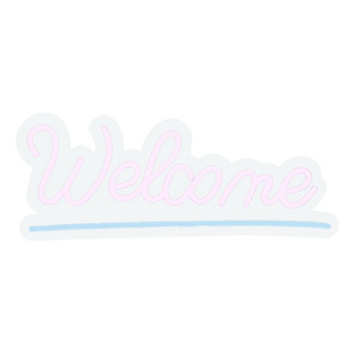 Sinal De Luz Led Com Letras, Decoração Rosa De Boas-vindas Sinal De Luz Led Com Letras, Decoração Rosa De Boas-vindas