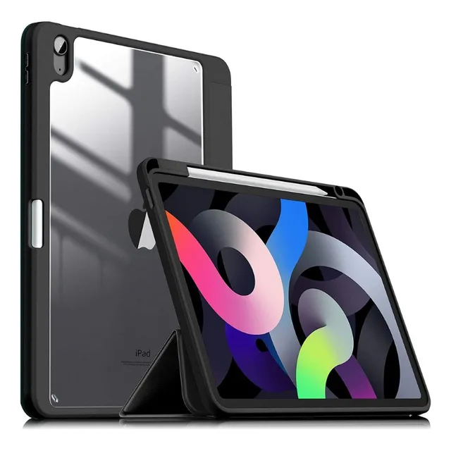 Case Premium Para Ipad 10.2 , 10.9  Y 11  Con Porta Pencil Negro