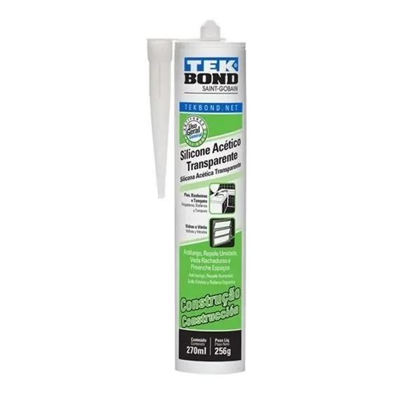 Silicone Transparente Acético Anti Fungo Box Pias Vidros