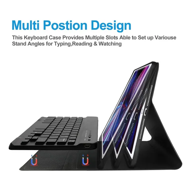 Jademall Funda iPad Mini 5 2019 Y 1 2 3 4 -7 Colores Teclado