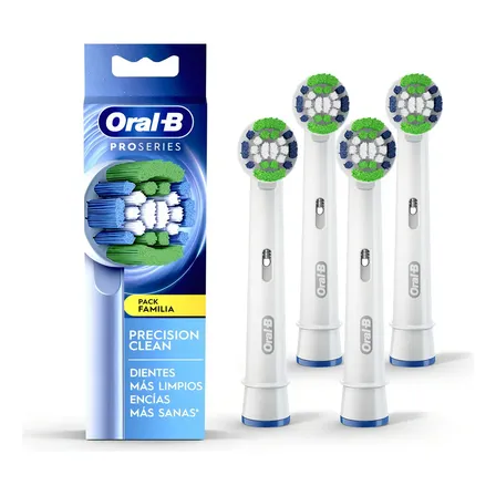 Pack X4 Cabezales de repuesto para Cepillo de Dientes Oral-B Precision Clean