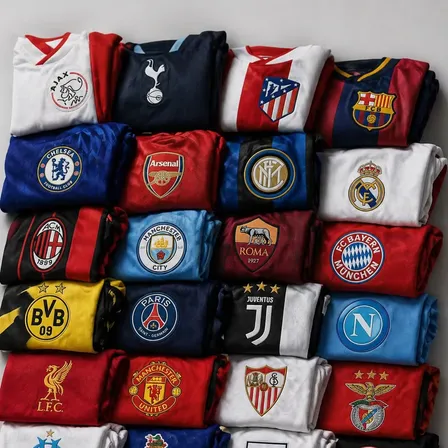 Kit 5 Camisa De Futebol Atuais Europeus E Seleções