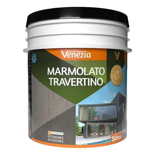 Revestimiento Marmolato Travertino Venezia M X 25 Kg 