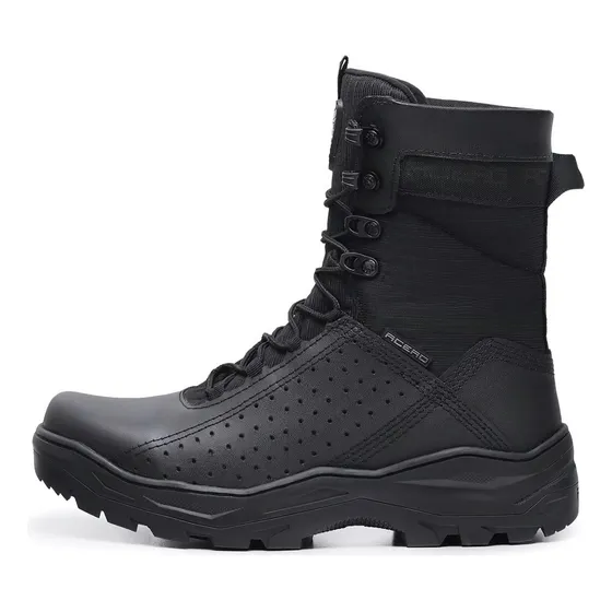 Bota Tactica Antonov Acero En Cuero Legitimo Policia Militar