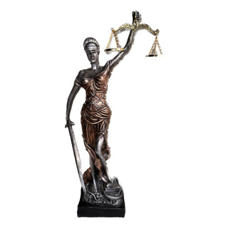 Estatua Diosa De La Justicia Resina Sólida 46 Cm Alto Estatua Diosa De La Justicia Resina Sólida 46 Cm Alto