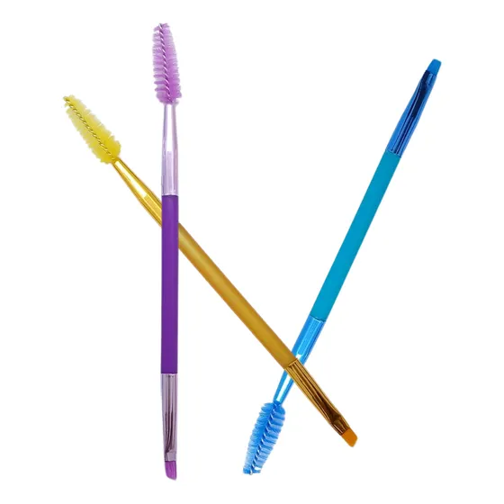 Brocha Angular Para Ceja Con Cepillo Pincel Maquillaje