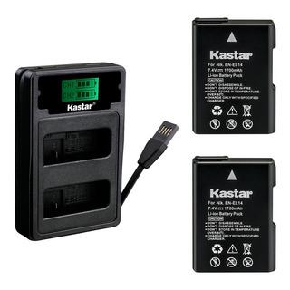 Cargador Usb/tipo C + 2 Baterias Para Nikon En-el14 Coolpix Cargador Usb/tipo C + 2 Baterias Para Nikon En-el14 Coolpix