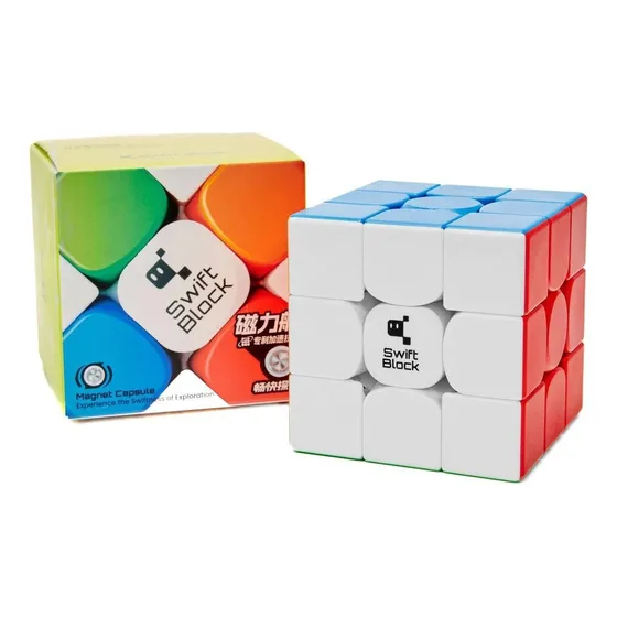 Gan Swift Block Cubo Rubik 3x3 Magnetico Speed Stickerless 