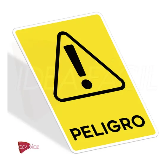 Señalamiento Amarillo Proteccion Y Peligro Letrero 30x40cm