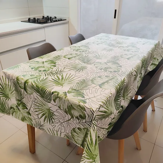 Mantel Impermeable Vinílico Hule Con Felpa 2x1.4m