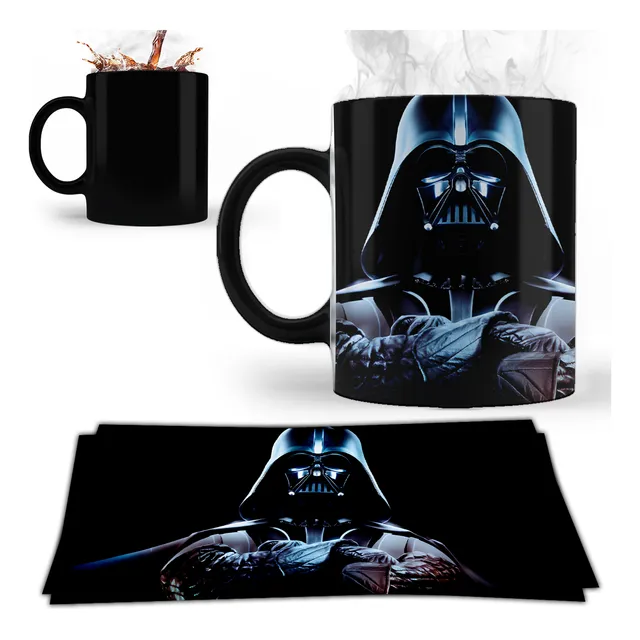 Taza Mágica Darth Vader Star Wars Termosensible - En Caja