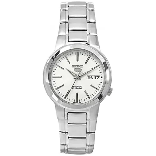 Reloj Seiko Snka01 Hombres 5 Reloj De Línea Blanca Hf72h
