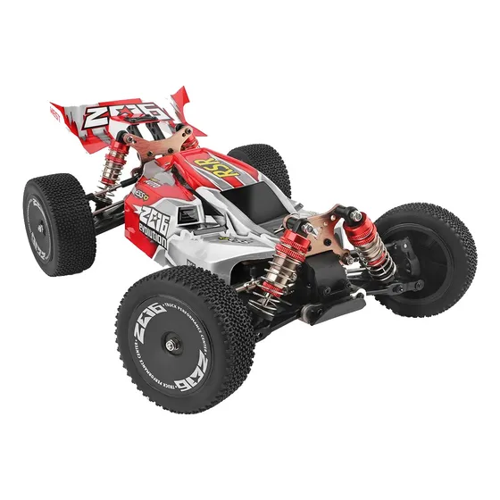 Vehículo de juguete a control remoto SJRC 60KM/H 144001 WLtoys Cars B 1:14 rojo