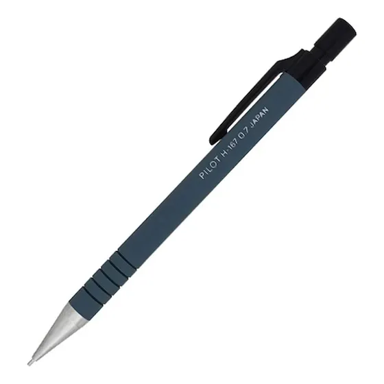 Lapiz Mecánico Portaminas Pilot H-167 0,7 Mm Punta De Metal Color Gris