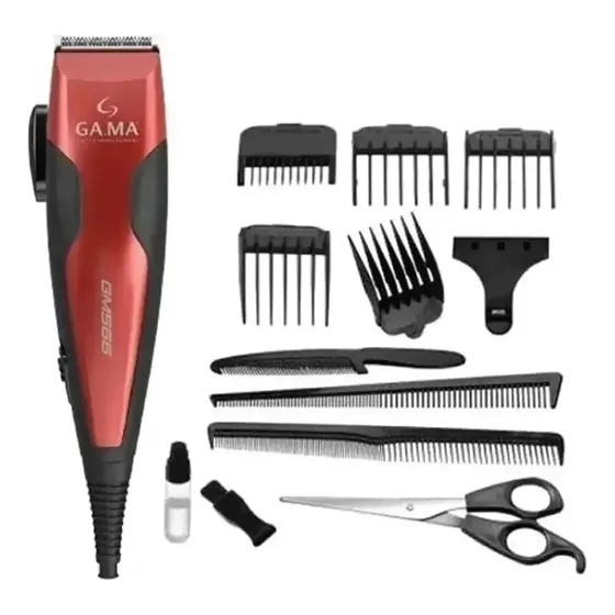 Cortapelos Clipper Gama Gm566 13 Piezas Motor Magnético Color Rojo | Cuotas sin interés