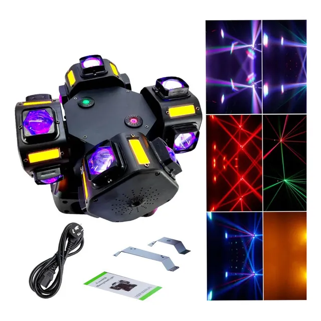 Cabeza Móvil Led+ Dj Laser Beam+estroboscopico240w Led Dmx