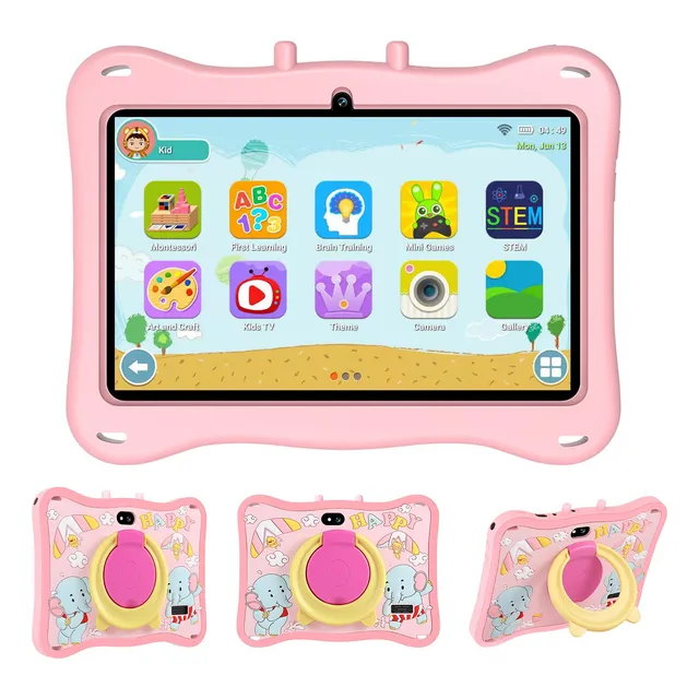 E13 Tablet Para Niños 7''android 12 6gb+128gb Con Funda Wifi