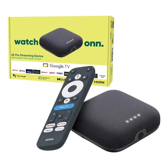 Onn Google Tv 4k Pro Androide Uhd Streaming Wifi 6 Usb Rj45