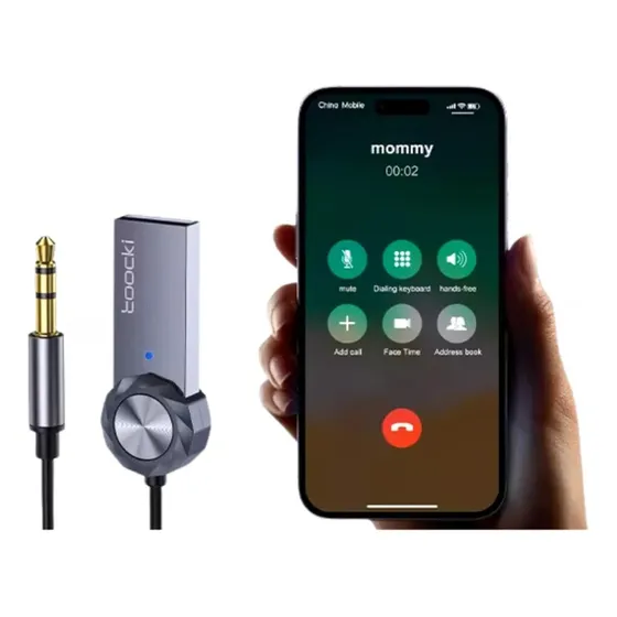 Adaptador Bluetooth Universal 5.1 Toocki Usb/p2 10m Receptor