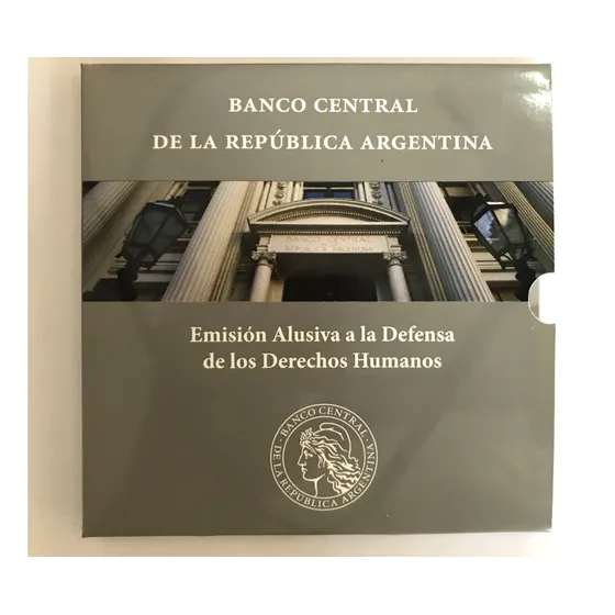 Monedas Argentinas Blister 2 Pesos 2006 Derechos Humanos