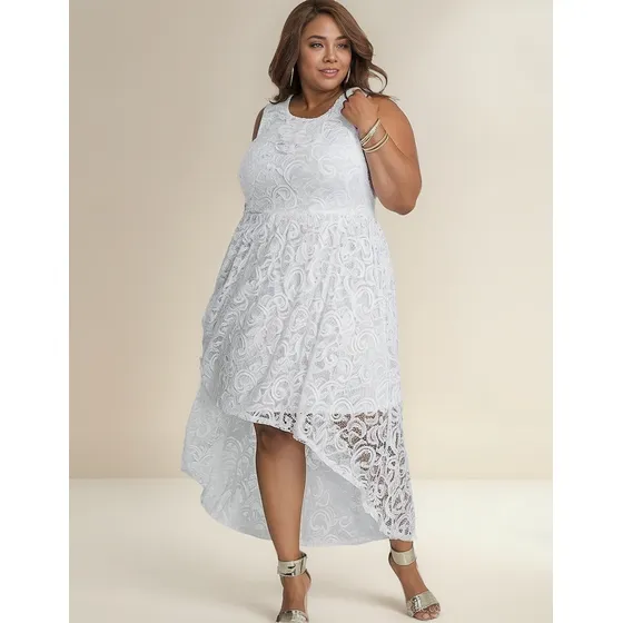 Vestido Renda Plus Size #40 Casamento Civil Festa Noiva