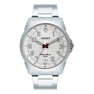Relógio De Pulso Orient Analógico Com Corria De Aço Inoxidável Cor Prata - Fondo Branco Relógio De Pulso Orient Analógico Com Corria De Aço Inoxidável Cor Prata - Fondo Branco