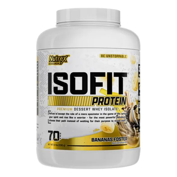 Nutrex Isofit Proteína Aislada Banana Foster 5lb