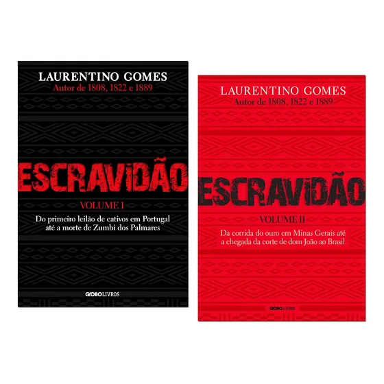 Livro Escravidão Laurentino Gomesvolume 1 E 2