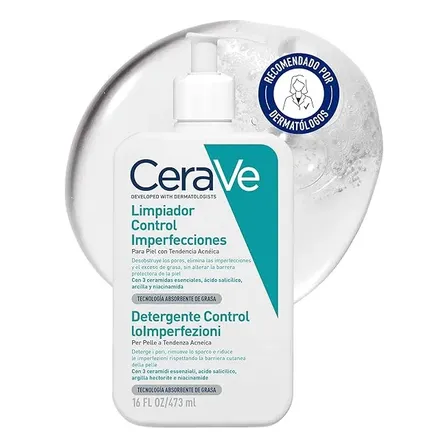 Limpiador Control Imperfecciones 473 Ml Acneica Día/noche