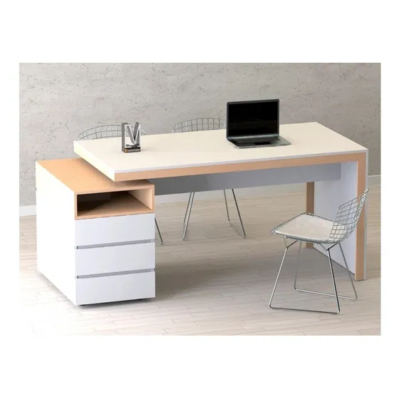Mesa Escritorio Gavetas Y Puerta 
