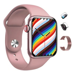 Relógio Smartwatch Feminino Masculino S8pro Série7 Lançament Cor Da Caixa Rosa Relógio Smartwatch Feminino Masculino S8pro Série7 Lançament Cor Da Caixa Rosa
