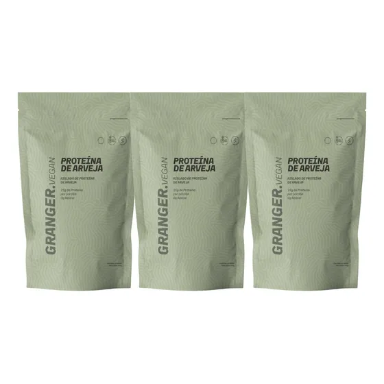 Granger Vegan Proteína De Arveja  750g Sabor Vainilla X3