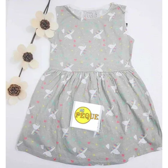 Vestido Unicornio, Niñas, Talle Único, 3/4