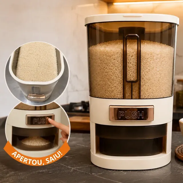 Dispenser de grãos com copo medidor · 5 kg