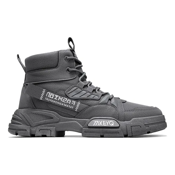 Botas Negras Hombre Botines Casual Zapato Plataforma Mxeyq